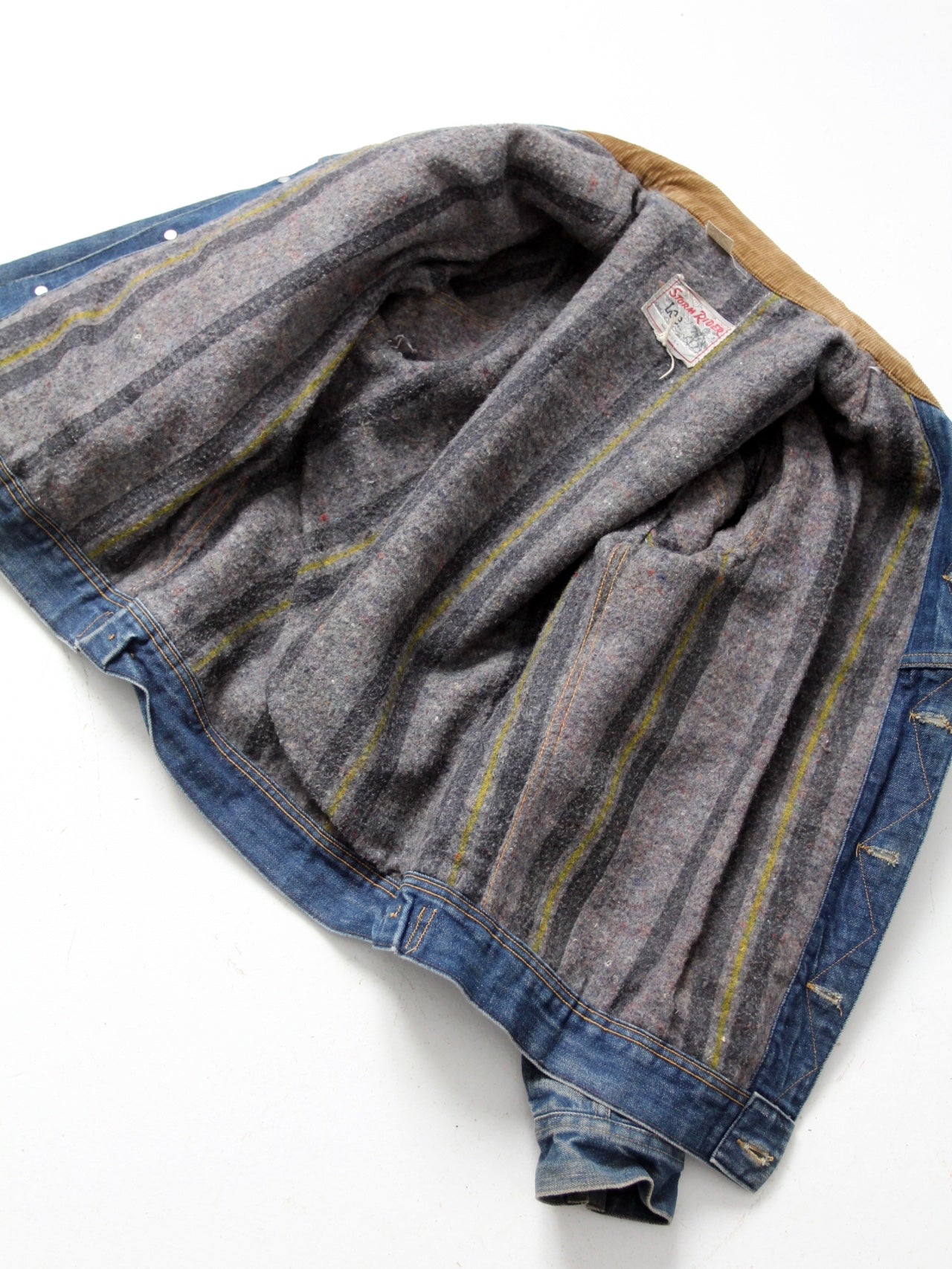 Vintage Blanket Lined Lee Denim Chore Jacket SZ XL| Vintage Denim Work –  The Barn Owl